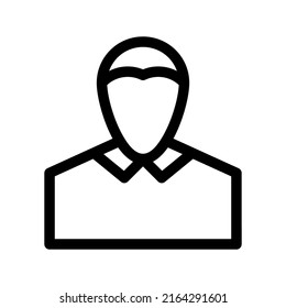 business man ok icon or logo isolated sign symbol vector illustration - high quality black style vector icons
