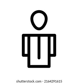 business man ok icon or logo isolated sign symbol vector illustration - high quality black style vector icons
