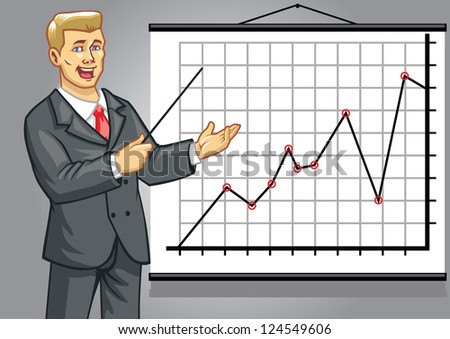 business man on presentation