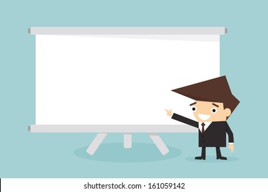 31,504 Cartoon man white board Images, Stock Photos & Vectors ...