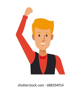 business man portrait manager employee or entrepreneur person
