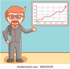 Business man presentation