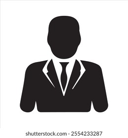 Business Man Profile icon silhouette vector 