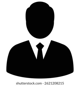 Business man profile icon silhouette vector illustration design on white background.
