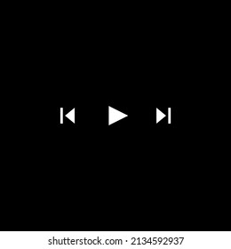 business man push start button on touch screen to run video clip