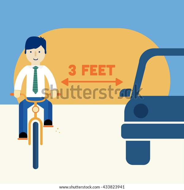 Business\
man riding a bike. Transit laws. Traffic\
rules.