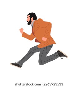 Hombre de negocios con vector aislado en blanco.