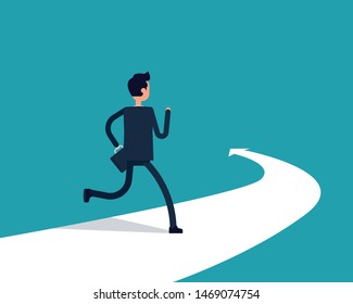 Business man selecting the best solution. Concept business possibilities vector illustration, Flat business cartoon design.