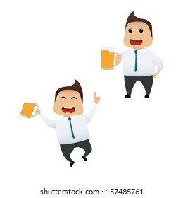 Business man set doing actions for use in advertising, presentations, brochures, blogs, documents and forms, etc.