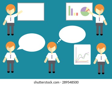 Business Man Set Vector