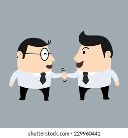 business man shaking hand