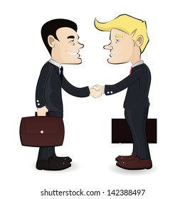 Business man shaking hands