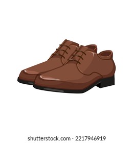 business man shoes cartoon. business man shoes sign. isolated symbol vector illustration