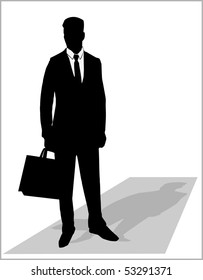  Business man silhouette