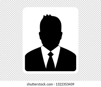 Business Man Silhouette - Vector Illustration - Isolated On Transparent Background