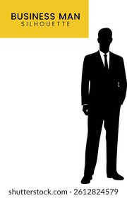 Business Man Silhouette Vector Illustration