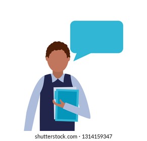 business man speech bubble talk