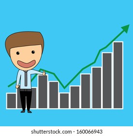 business man stock investor vector