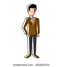 business man suit portrait manager employee or entrepreneur person