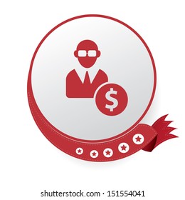 Business man symbol,vector