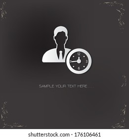 Business man symbol,vector 