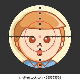 Business man target