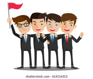 business man teamwork