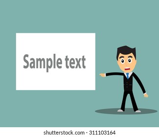Business man template vector
