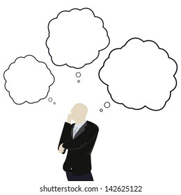 Business man thinking