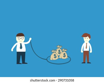 Business man was trapped by money