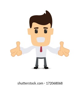 Business man in various poses 