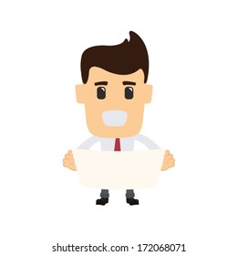 Business man in various poses 