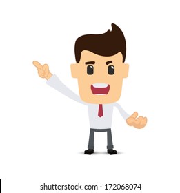 Business man in various poses