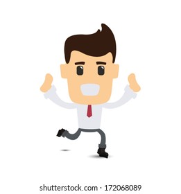Business man in various poses 