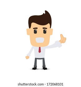 Business man in various poses 
