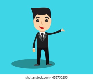 Business man vector cartoon design.