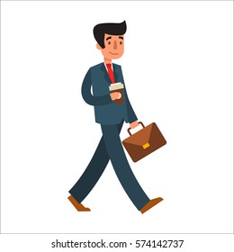 Business man vector character.