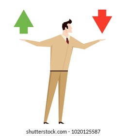 Business man vector. free space for text. wallpaper. background.