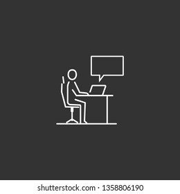 Business man. vector icon