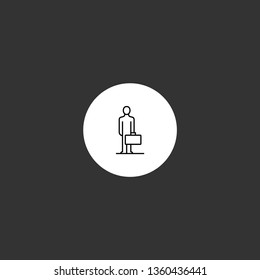 Business man. vector icon