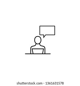 Business man. vector icon