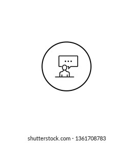 Business man. vector icon