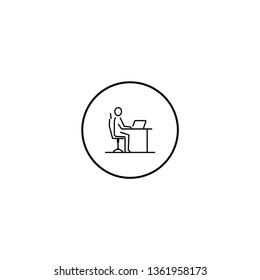 Business man. vector icon
