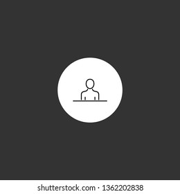 Business man. vector icon