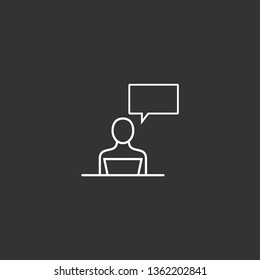 Business man. vector icon