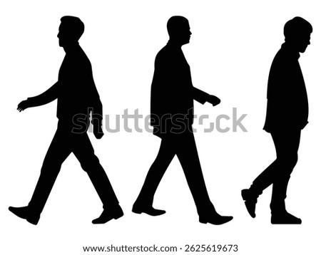 Business Man vector, icon design. Business people silhouettes, vector. Person,  people, adult, man walking vector illustration.
