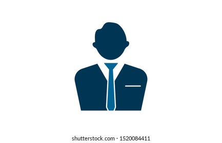 Business man vector icon.Simple flat symbol. Perfect  pictogram illustration on white background.
