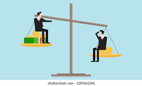 Business man vector. money vector. free space for text. copy space.