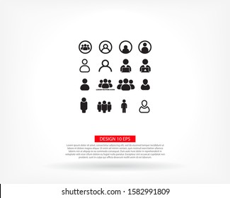 Business man vector.icon style a lot.