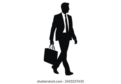 Business Man Walking, man walking with a briefcase